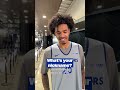 Rapid Fire Questions With Warriors Draft Prospects | #shorts