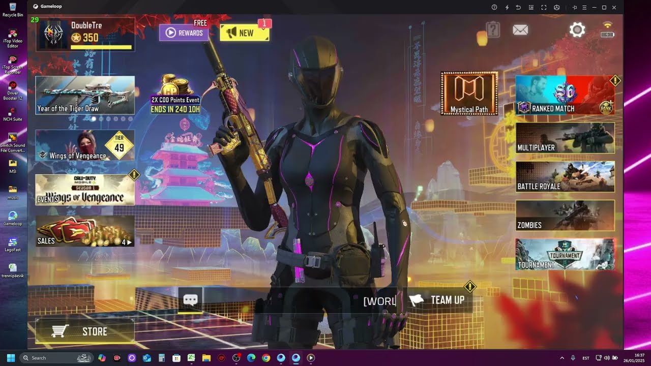 2025 _ Settings (Nvidia & Gameloop)  ✨For best results, test it with the 64 bit version as well✨