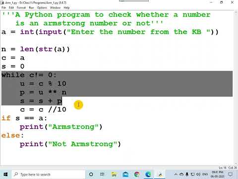 Armstrong: Python code executed Part 6 of 9