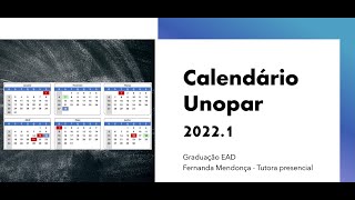 Calendário 2022 Unopar Pitágoras - Fernanda Mendonça - Tutora Presencial