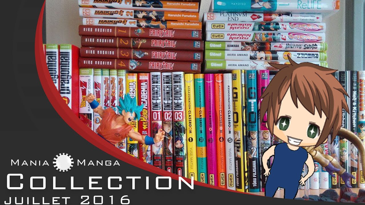 Collection Mania manga Mangathèque Juillet 2016 YouTube