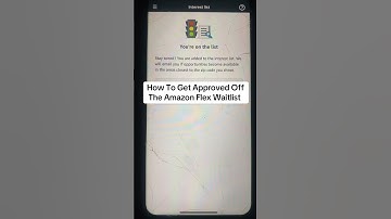 How To Get Approved Off The Amazon Flex Waitlist #waitlist #amazonflex #waitinglist #amazonflexapp