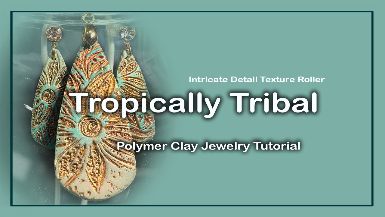 Lets make Easy Polymer Clay Jewelry with Texture Roller
