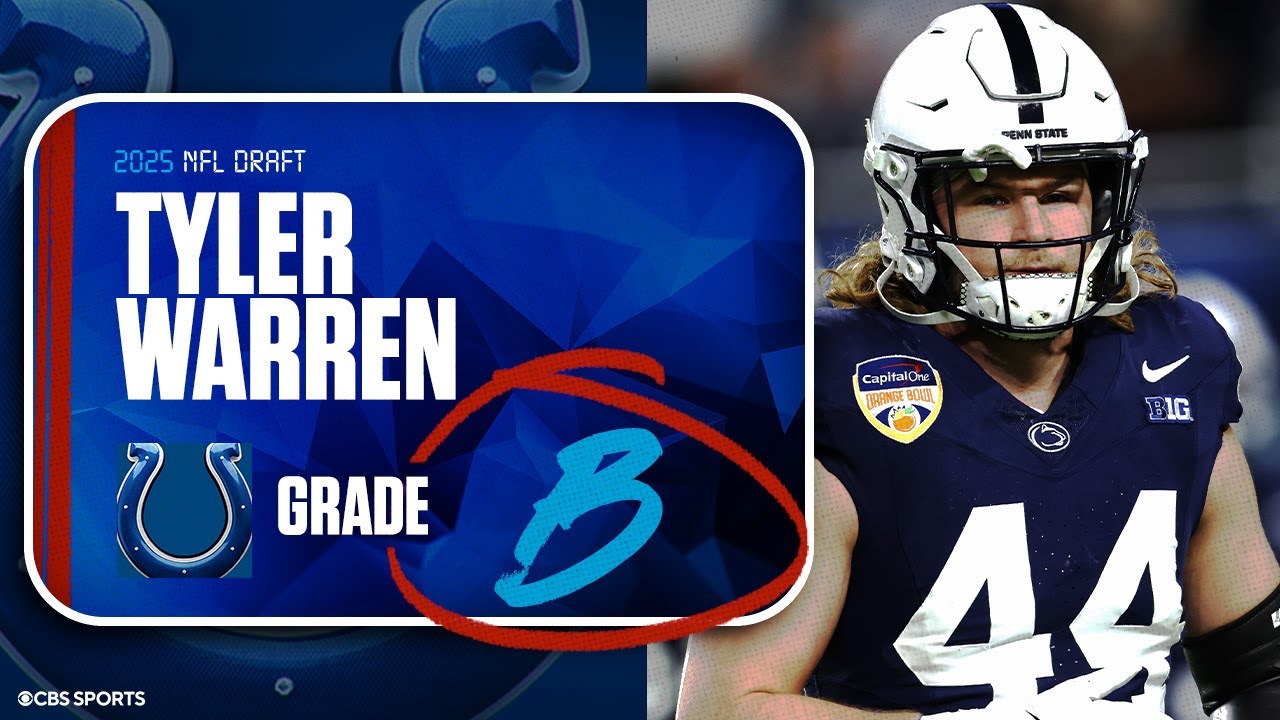 2025 NFL Draft Grades: Colts receive 'B' for selecting TE Tyler Warren at No. 14 overall
