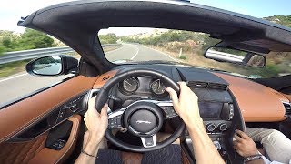 2018 Jaguar F-Type SVR Convertible POV Test Drive! - LOUD Pops & V8 Sounds!