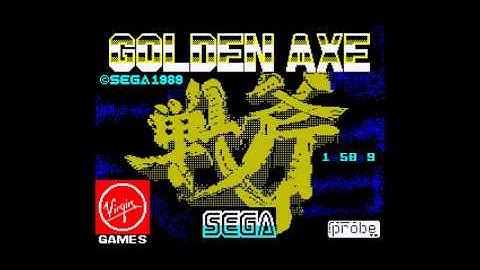 "Golden Axe" title music, ZX Spectrum 128k