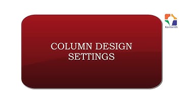 Prota Structure Lecture - Design Settings