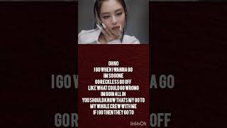 GO RAP LYRICS - BLACKPINK #lyrics #blackpink #blink #jenniekim #lisa