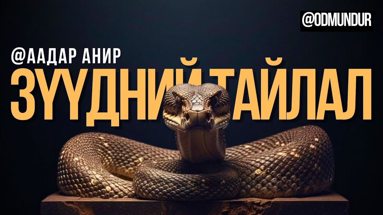 Зүүдний тайлал - ААДАР АНИР