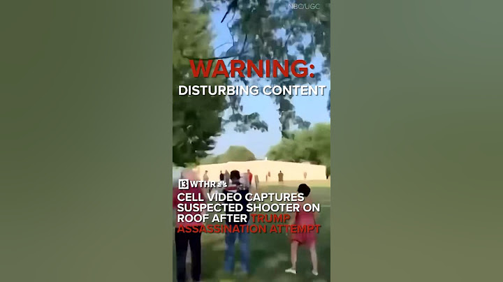 Cell video captures suspected shooter on roof after Donald Trump assassination attempt