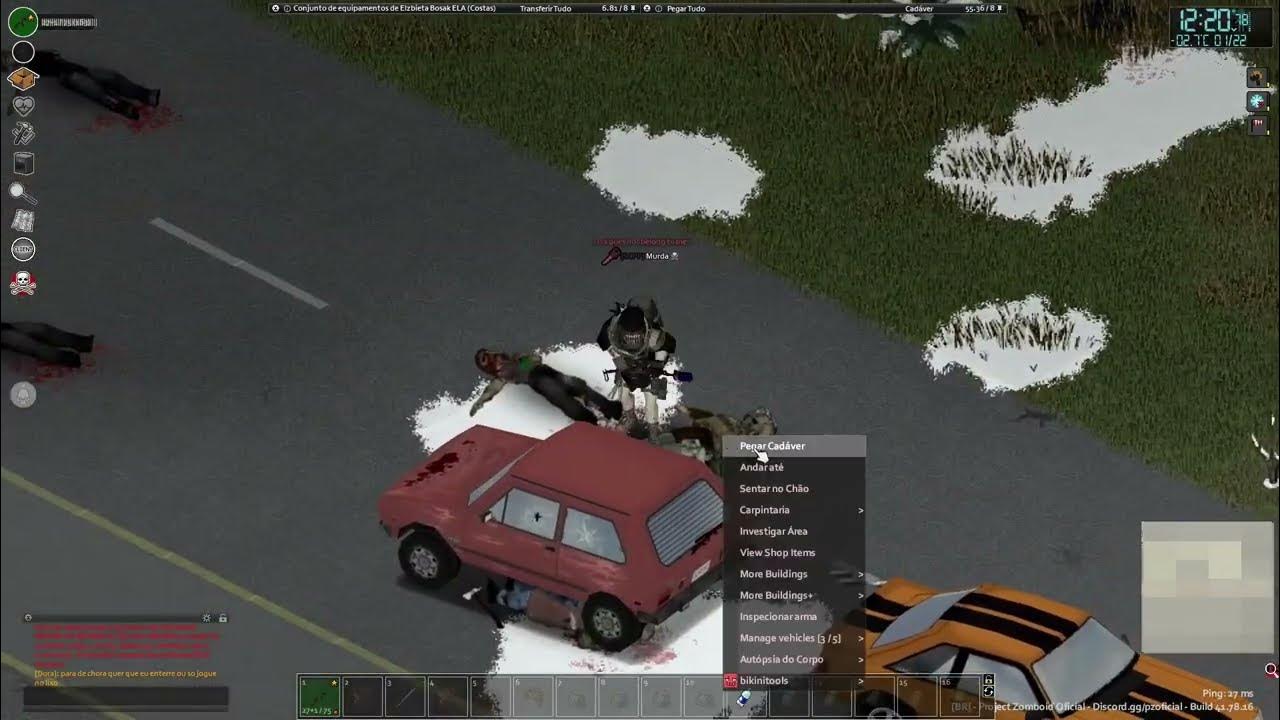PVP Clips PZ Project Zomboid parceiro Gabriel P Server BR