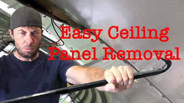 Easy Ceiling Removal - Skoolie Bus Conversion Demo Part 2