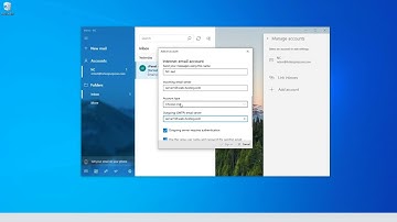 How do I set up cPanel email account on Windows 10