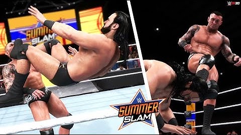 WWE 2K20: Randy Orton vs Drew McIntyre | Summerslam 2020 - Prediction Highlights
