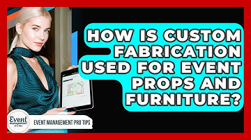 How Is Custom Fabrication Used For Event Props And Furniture? - Event Management Pro Tips