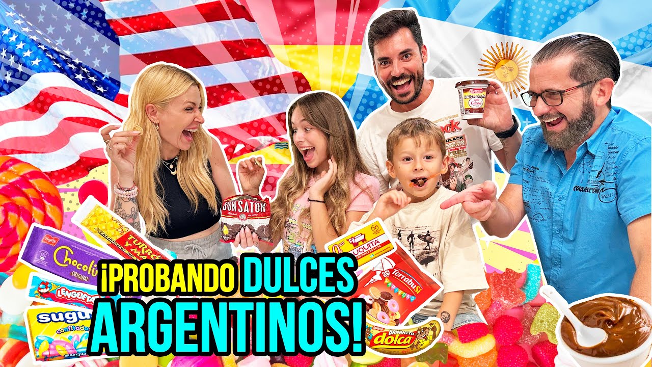 🇺🇸 PROBANDO DULCES ARGENTINOS 🇦🇷 EN FAMILIA