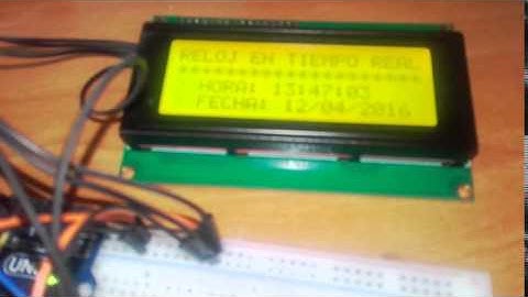 Reloj en tiempo real Tiny RTC I²C con LCD 2004