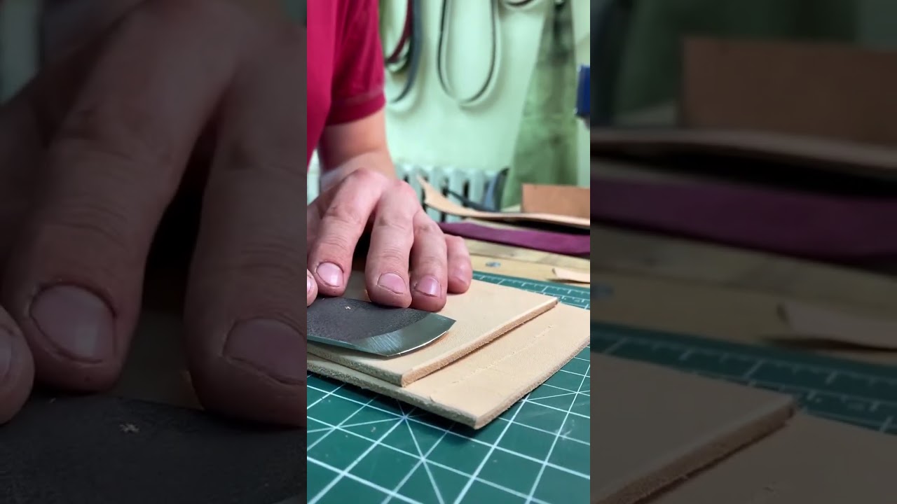 Сравнение 2 ножей скошенный и полукруг. Инструмент по Коже   Wild Bull Tools