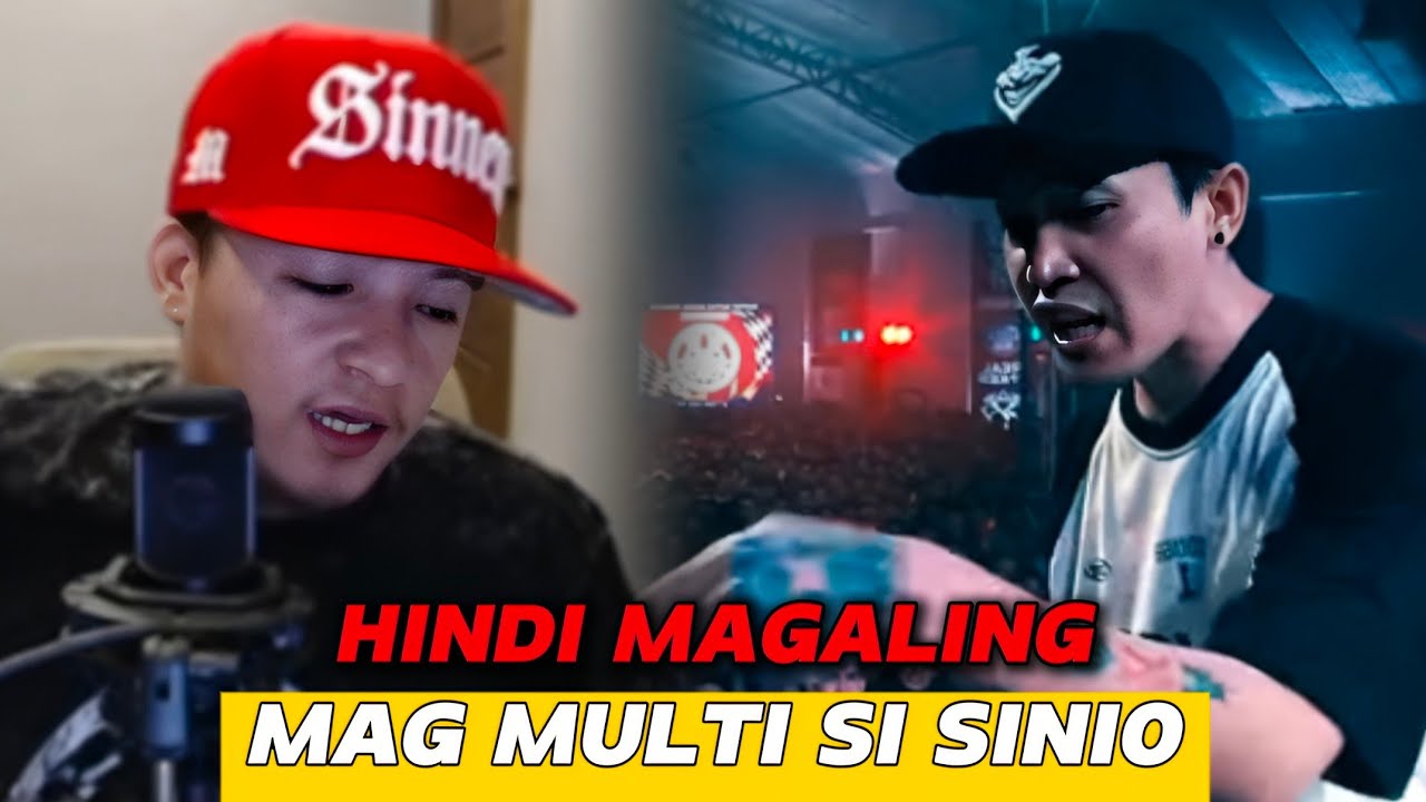 Sinio most viewed battle rapper kahit hindi nag mumulti syllabic rhyme ...