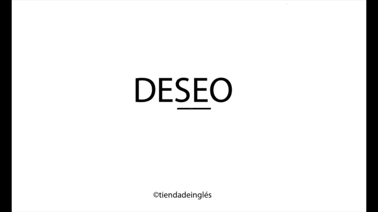 How to pronounce "desire" in Spanish (Latin America) YouTube
