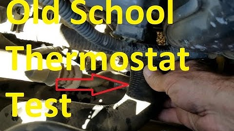 How To Test an Engine Thermostat with No Tools (Old School Method)