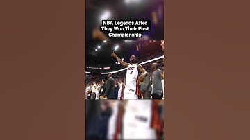 When NBA Legends Won Their First Ring