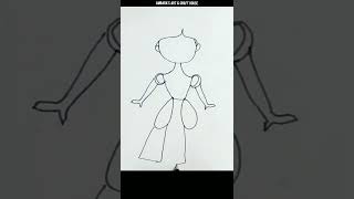 🔴 How to Draw a Princess 👸 | Easy Drawing | Figure Drawing #shorts #ytshorts #drawing screenshot 5