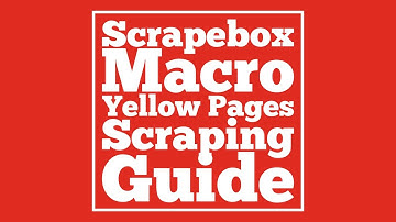 Scrapebox Macro Automated Yellow Pages Scraping Guide