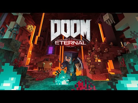 Minecraft Nether Update trailer but with DOOM music