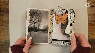 ASMR Mini Collage Glue Book Flip Through ( no talking)