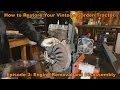 How to Restore Your Vintage Garden Tractor Ep. 3: Kohler K  Engine Removal and disassembly
