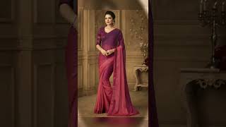 2 colour combination  saree