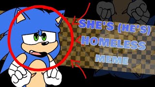 SHE'S HOMELESS | Animation meme [Sonic The Hedgehog] Resimi