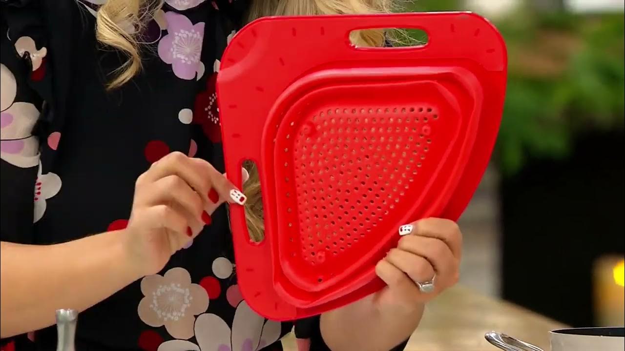 Prepology 3.5Qt Collapsible Corner Colander on QVC YouTube