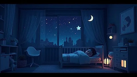 NO ADS| Baby Sleep Music: 60 BPM Lullaby with Rain Sounds (4-Hour Loop) 💤 [Música para Dormir Bebés]