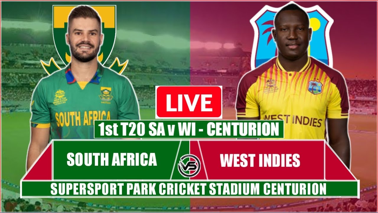 SA vs WI 1st T20 Live Scores South Africa vs West Indies 1st T20 Live Commentary 2nd Innings