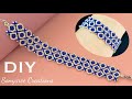 Seed beads checkered Bracelet || DIY beaded bracelet