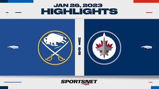 NHL Highlights | Sabres vs. Jets - January 26, 2023