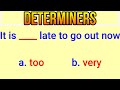 English Grammar Quiz: Determiner Test(An,Some,Many,Few,Little,The,Each)|English MasterClass|