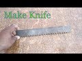 Making Antique Knife From Old Rusty Saw