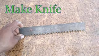 Making Antique Knife From Old Rusty Saw