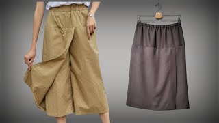 빠르고 쉽고 간단하게 만드는 랩 치마바지 Quick,easy and simple wrap skirt pants