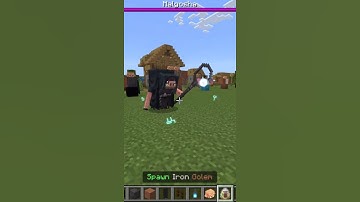 iron golem vs malgosha #minecraft #minecraftmovie #minecraftshorts