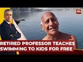 Good news today this retired professor has been teaching swimming for free for 44 years