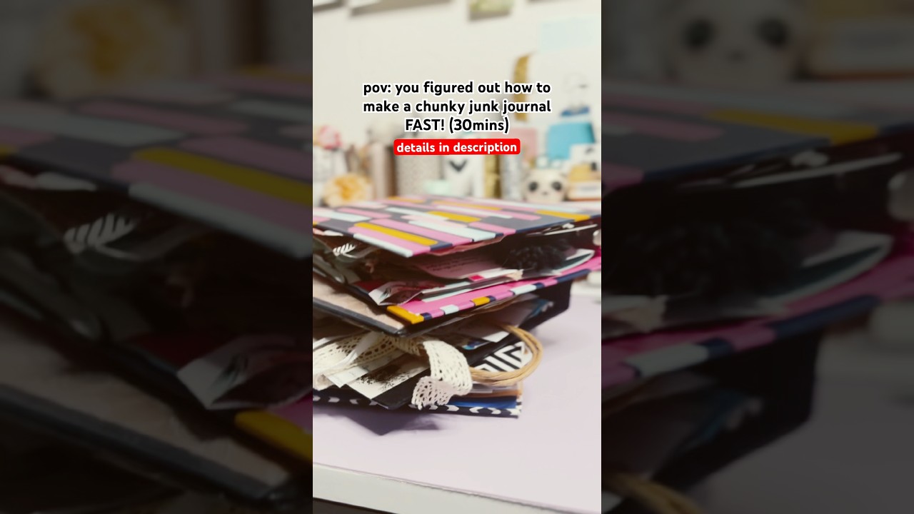 Make a full junk journal in 30 minutes w/ my punchy junk journal method #junkjournal #journalideas