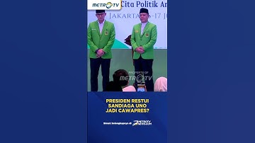 Presiden Restui Sandiaga Uno Jadi Cawapres? #shorts