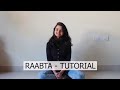 Raabta tutorial  sitting dance choreography  mokshana sanjeev