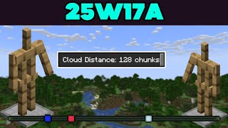Minecraft Snapshot 25w17a - Locator Bar, Custom Cloud Toggle & More!!
