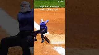 That one third base coach giving signs