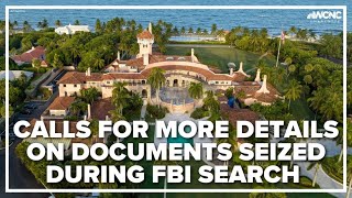 Calls growing for more information about documents seized